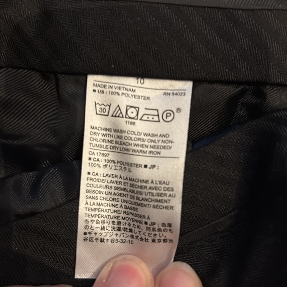 Banana Republic navy pant with red stripe - 10 - Picture 5 of 5